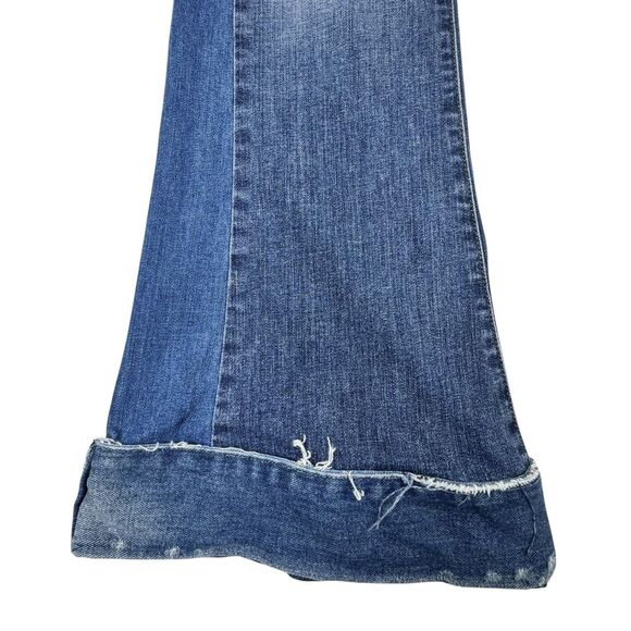 J Brand Womens Low Rise Flare Jeans 27 Patchwork Western Hippie Boho Bell Bottom - Picture 8 of 16